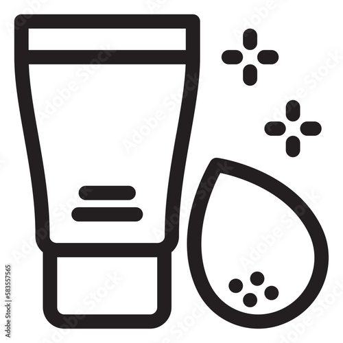 powder icon illustration