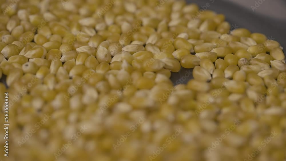 cooking popcorn in slow motion close up cooking popcorn in slow motion close up