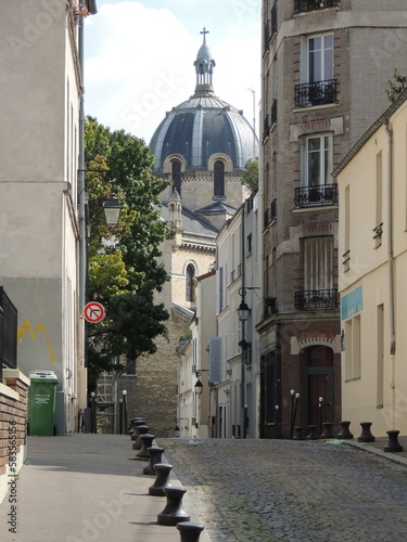 Street in the town - Butte-aux-Cailles - Paris - France