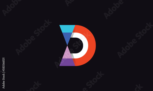 Modern Colorful D Letter Logo Free Download Modern Colorful D Letter Logo - GFXLoad