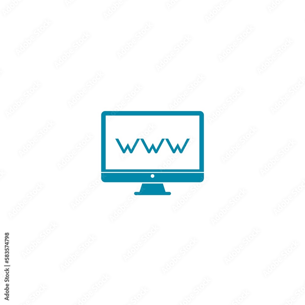 Website icon, internet icon, go to web or internet icon isolated on white background Website icon, internet icon, go to web or internet icon isolated on white background