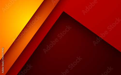 abstract orange red gradient papercut overlap layers background. eps10 vector