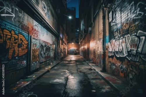 Street Art and Graffiti in the Heart of the City, GENERATIVE AI