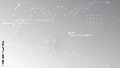 Gray white technology background, cutting-edge technology and science line design, can be used as a background image in various ways.
