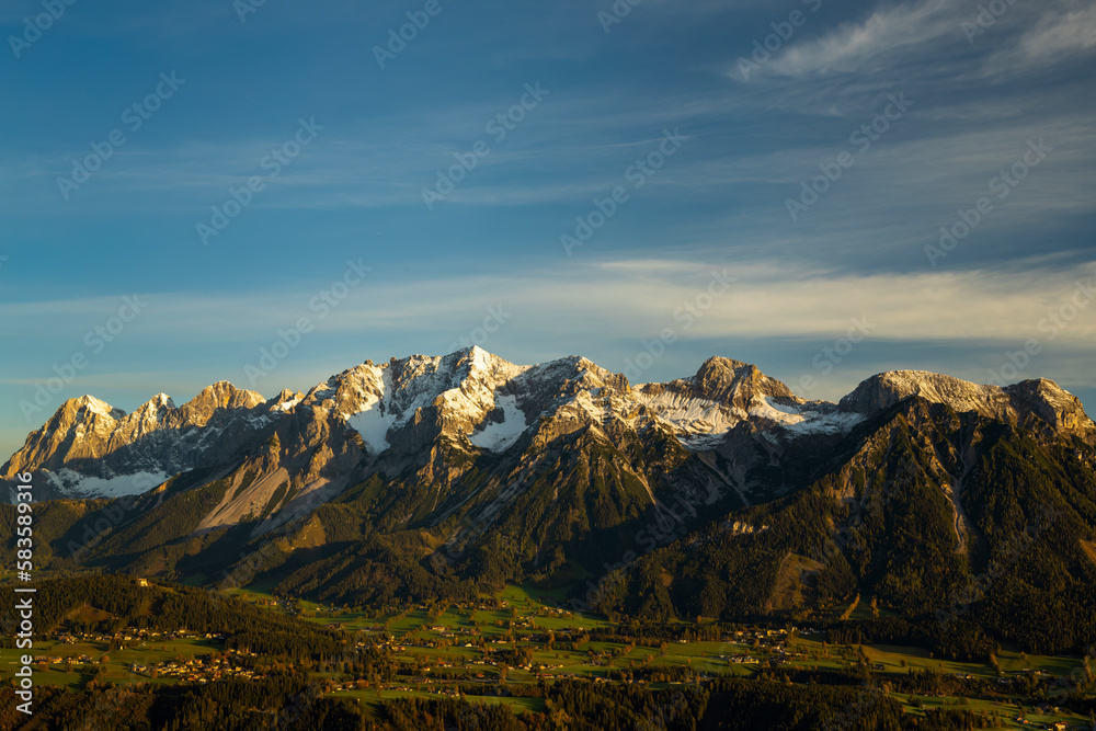 Autumn Dachstein massif, Styria, Austria