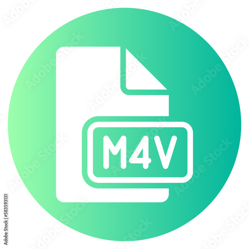 m4v gradient icon photo