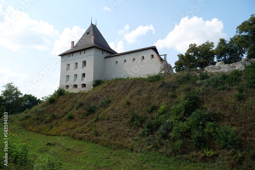 Old castle from 14th century in Halych - city on Dniester River, Ukraine