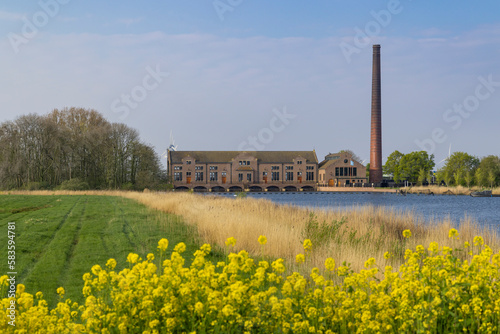 Ir. D. F. Woudagemaal is the largest steam pumping station ever built in world, UNESCO site, Lemmer, Friesland, Netherlands