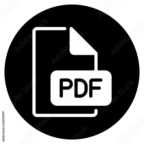 pdf glyph icon