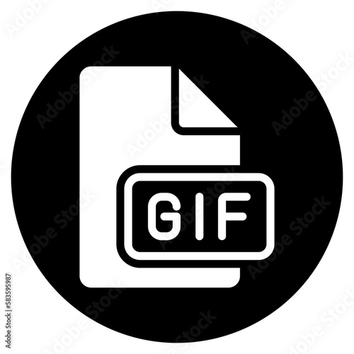 gif glyph icon