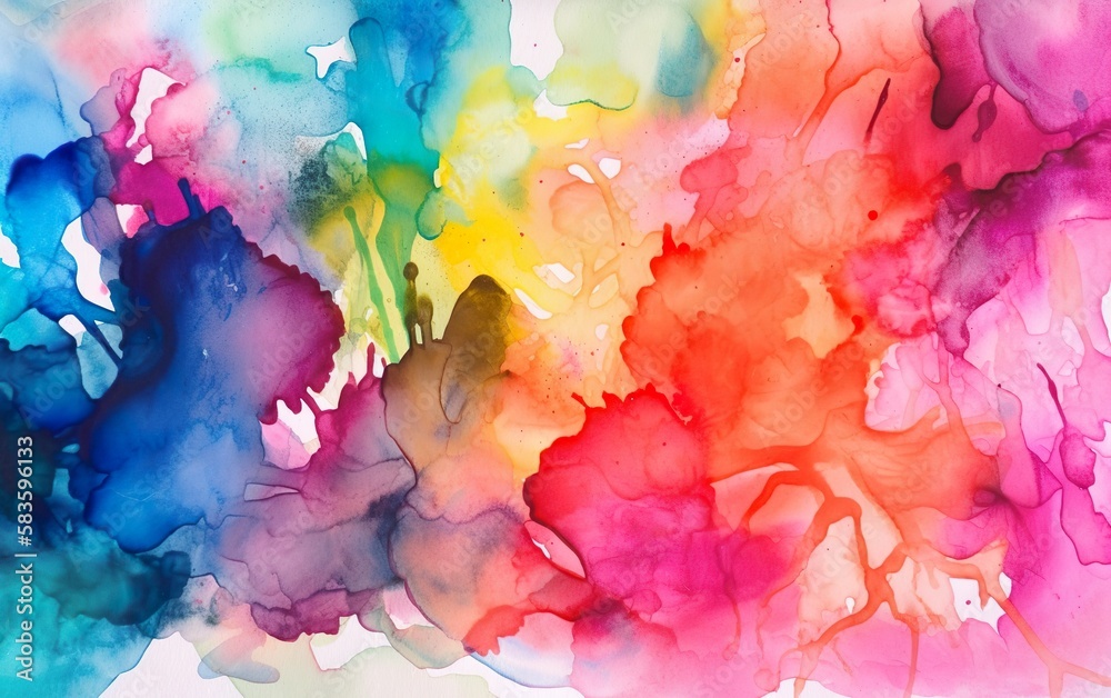Watercolor minimalistic light abstract texture background, Generative AI, AI