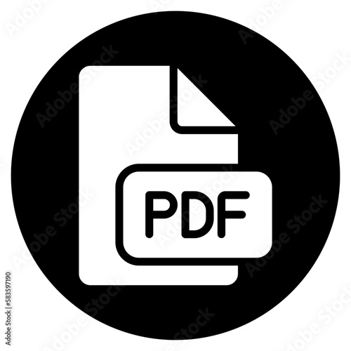 pdf glyph icon