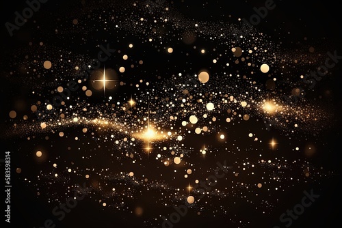 Wallpaper Mural The bursts of light and sparkles against a black background, creating a sense of energy and movement. Generative AI Torontodigital.ca
