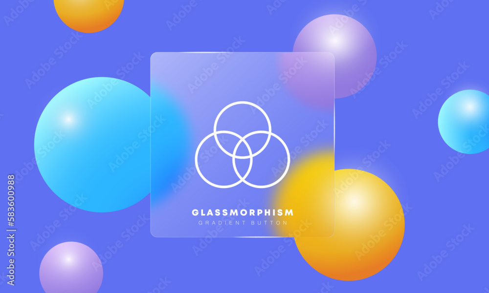 Effect line icon. Photo filters, photo correction and enhancement, media, image. Photographer concept. Glassmorphism style. Vector line icon for Business and Advertising