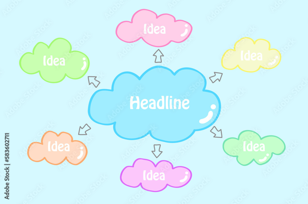 Infographic Mind Map Vector