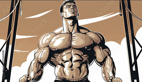 A jacked bodybuilder