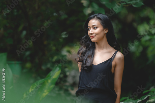 Beautiful girl in the garde...