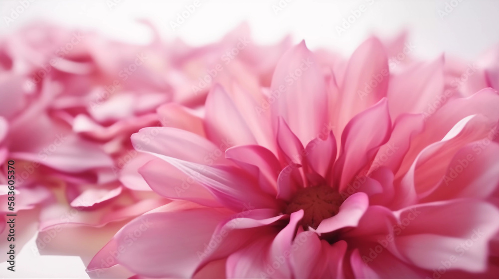 Sanfte Verführung: Zarte rosa Blütenblätter auf reinem Weiß Sanfte Verführung: Zarte rosa Blütenblätter auf reinem Weiß