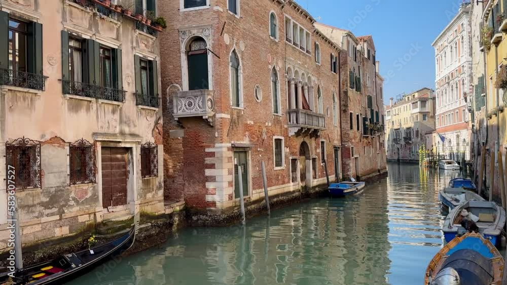 Venice Canals, Italian city, sunny day Venice Canals, Italian city, sunny day
