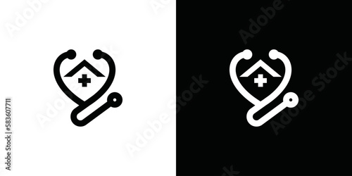 Home Doctor Design Logo Template, Vector, Icon, Symbol