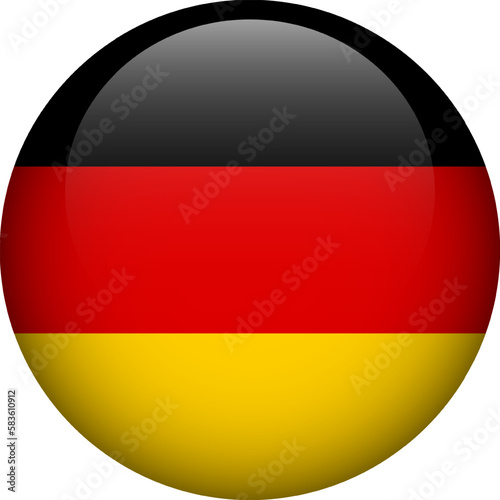 Germany flag button. Emblem of Germany. Vector flag  symbol. Colors and proportion correctly.
