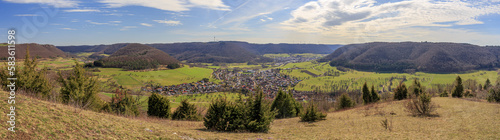 Aussicht vom Haarberg auf Reichenbach im Täle im Filstal photo