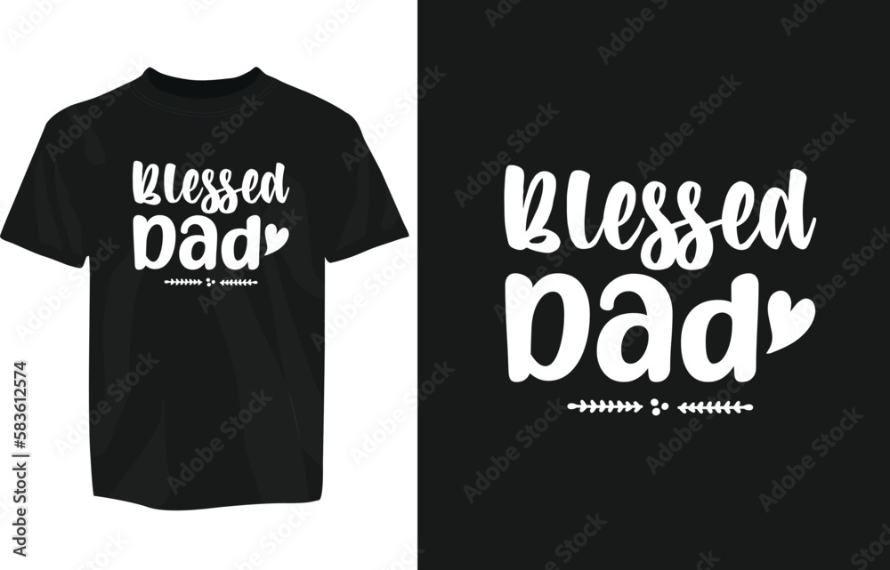 Father's day typography greetings design for tshirts, mugs, stickers etc. Fathers day tshirt design template