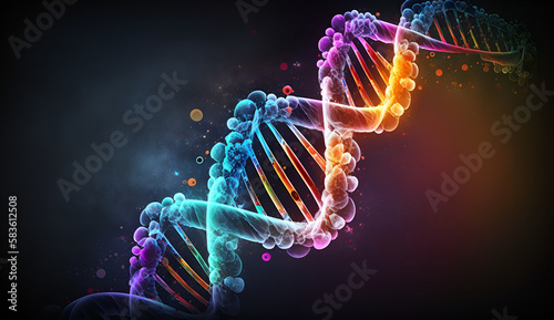 dna double helix strand science background