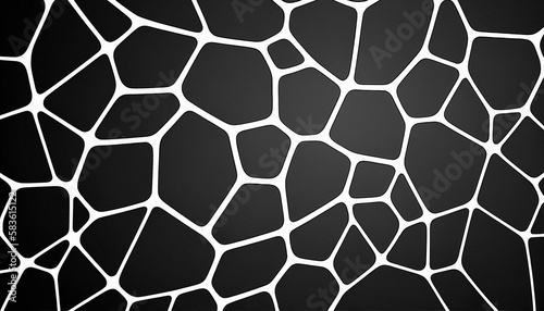 Voronoi Diagram Abstract Pattern - Generative Ai © Ai Inspire