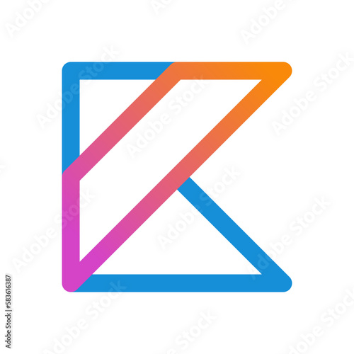Kotlin Programming Language linear icon