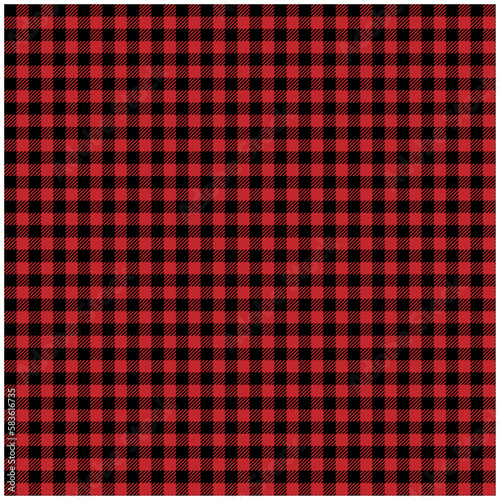 Buffalo Plaid pattern checked red black pattern
