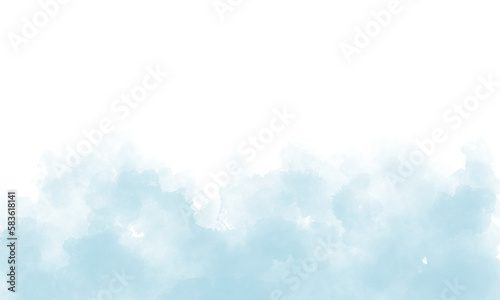 Abstract light blue watercolor for background, business card, and flyer template