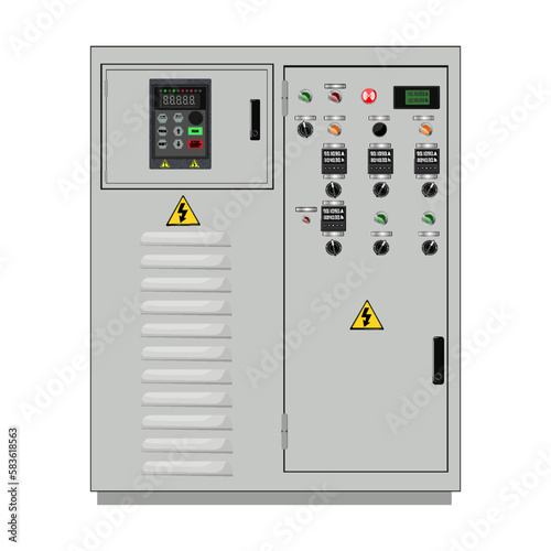 Control Panel. Production control panel and control of computer devices. Touchpad. Vector graphics 