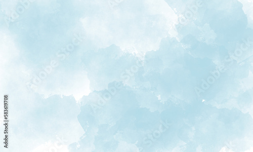 Abstract light blue watercolor for background, business card, and flyer template