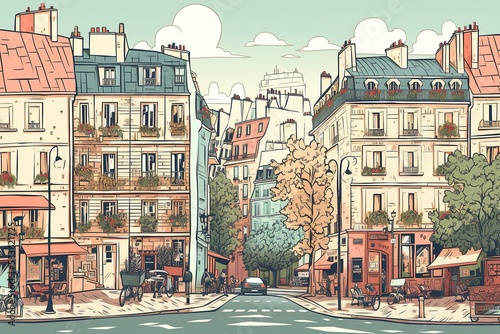 Colorful views of Paris