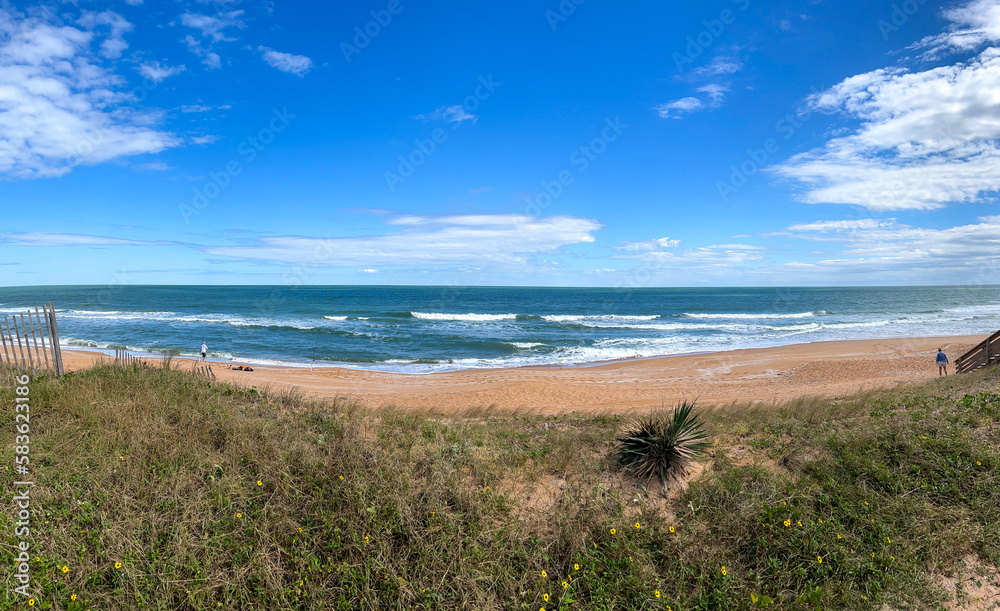 The beach at St. Simeons Island, Georgia.