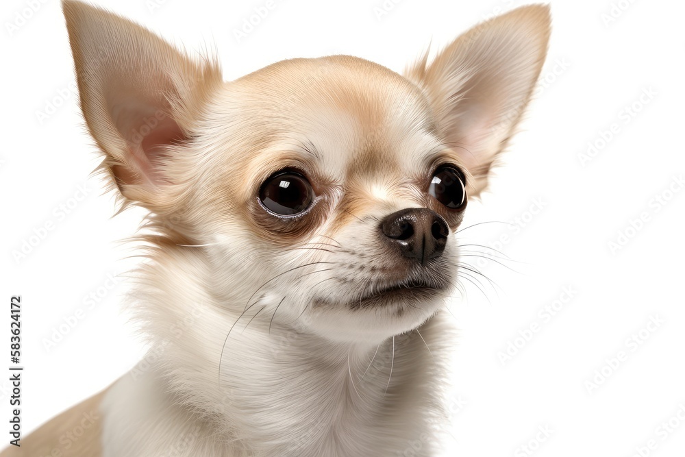 chihuahua puppy isolated on white