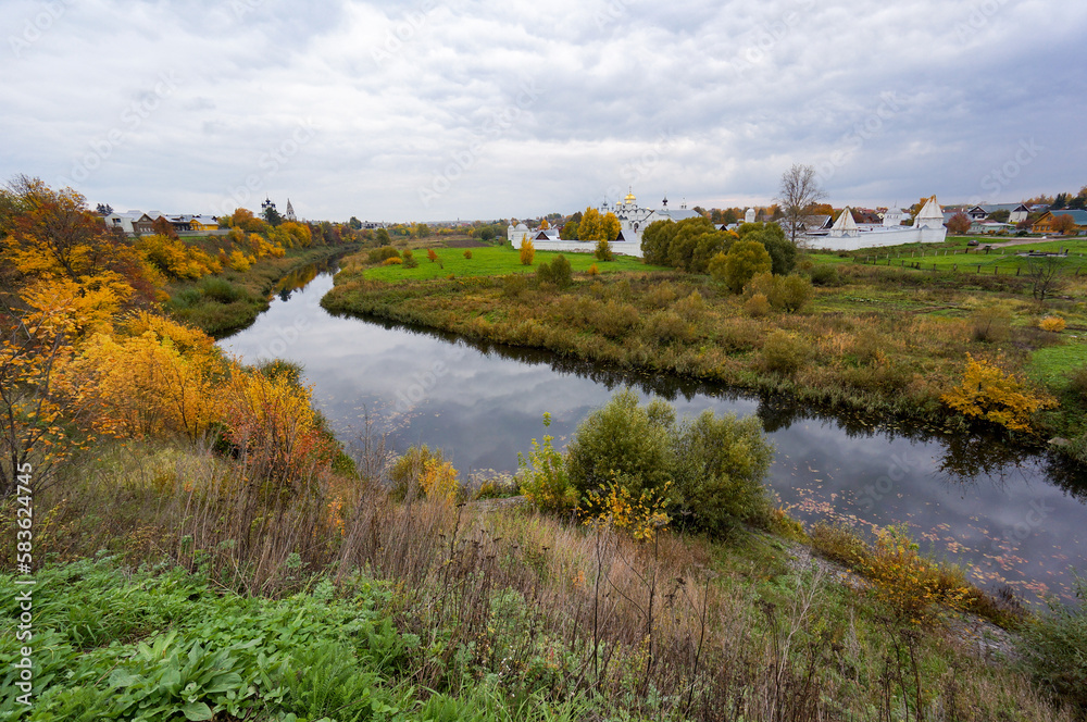 Autumn landscapes of the ancient city of Suzdal.