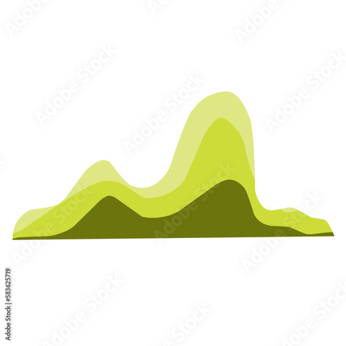 Abstract Mountain Silhouette