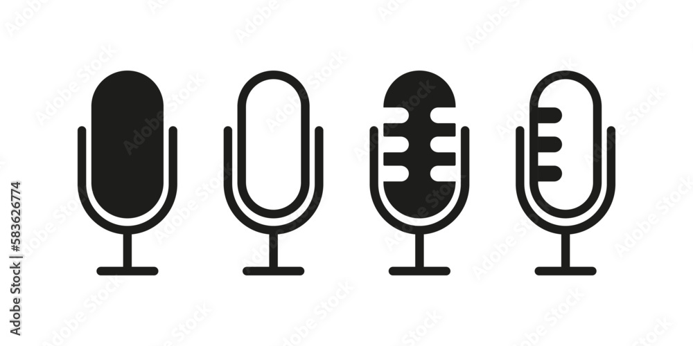 Microphone line icon. Speech, vote, mouthpiece, transmitter, voice recorder, sound track, song, voice message. Speech concept. Vector line icon for Business and Advertising Microphone line icon. Speech, vote, mouthpiece, transmitter, voice recorder, sound track, song, voice message. Speech concept. Vector line icon for Business and Advertising