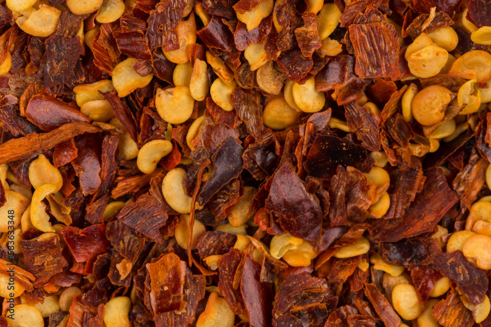 Pile of a crushed red pepper Pile of a crushed red pepper