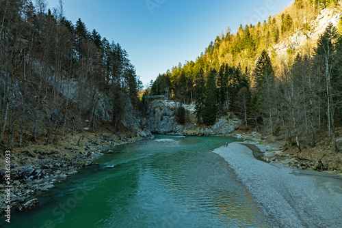 duckhole gorge or in german Entenlochklamm in the alps photo