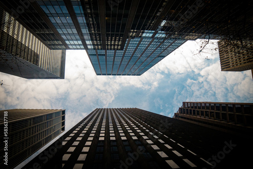 skyscrapers in the city