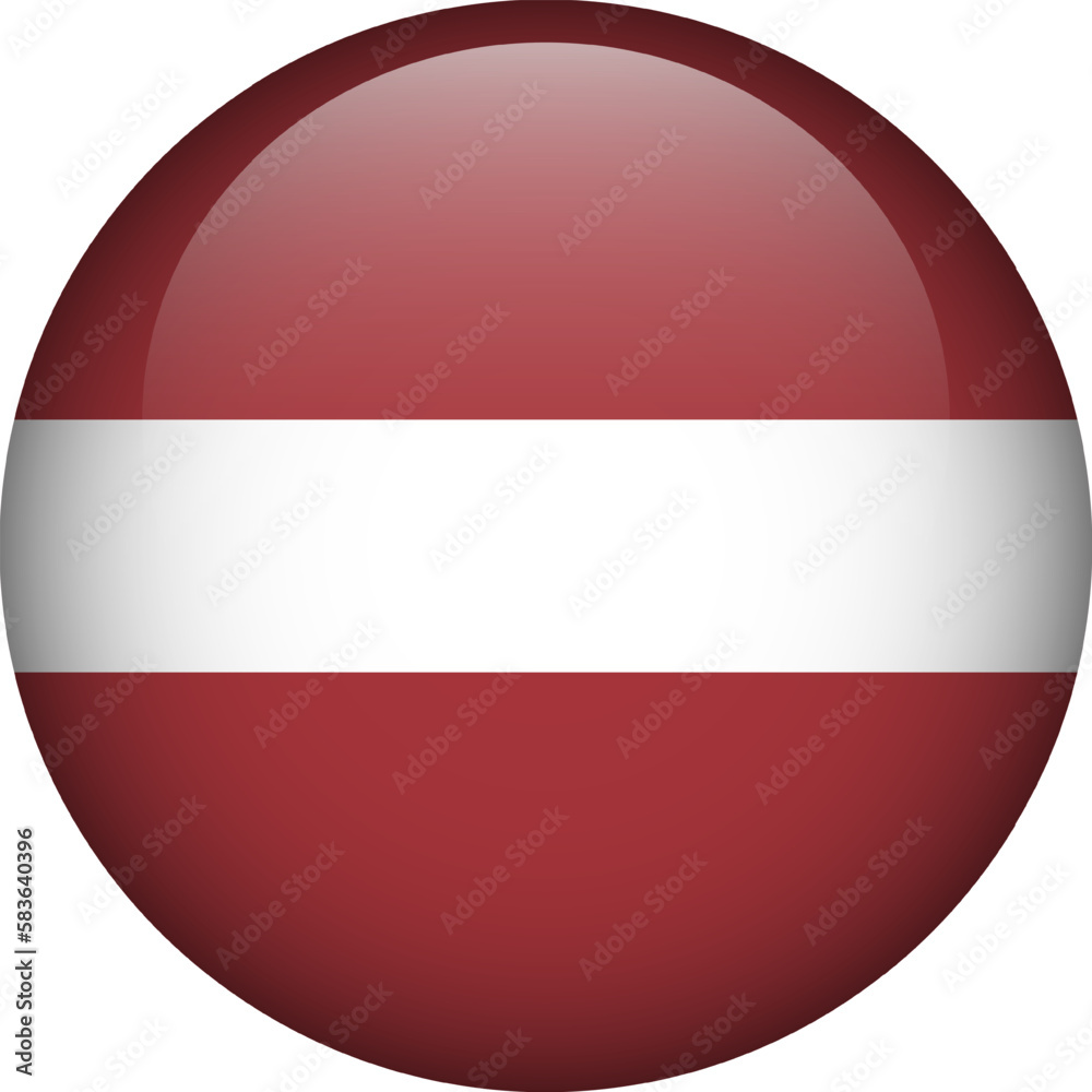 Latvia flag button. Emblem of Latvia. Vector flag, symbol. Colors and proportion correctly. Latvia flag button. Emblem of Latvia. Vector flag, symbol. Colors and proportion correctly.