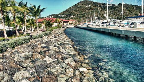 Wonderful coastal colors of Saint Thomas - Seascape of US Virgin Islands