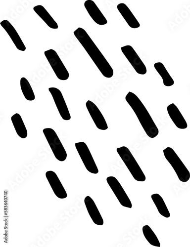 Spot of dots hand drawn illustration. Dark points on white background