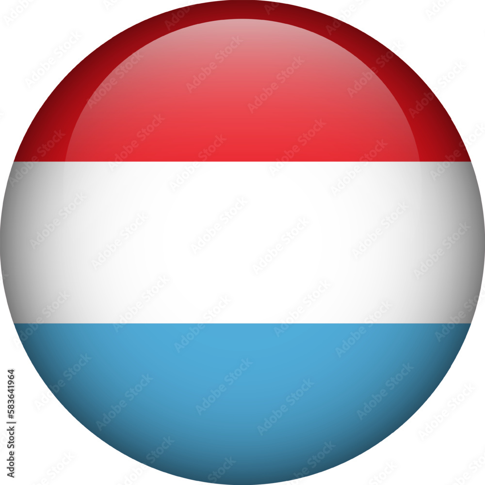 Luxembourg flag button. Emblem of Luxembourg. Vector flag, symbol. Colors and proportion correctly. Luxembourg flag button. Emblem of Luxembourg. Vector flag, symbol. Colors and proportion correctly.