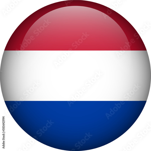 Free Download Netherlands flag button. Emblem of Netherlands. Vector flag, symbol. Colors and proportion correctly. - GFXLoad