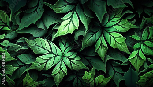 Leaf Patterns - Generative Ai
