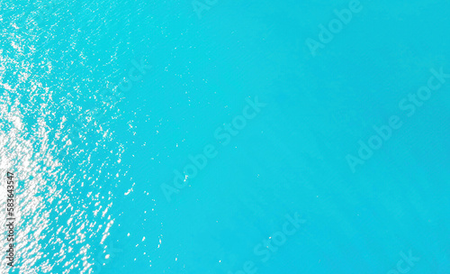 Overhead aerial view of beautiful ocean water
